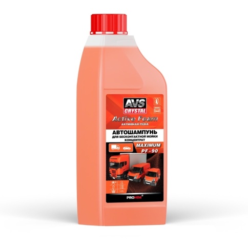 АВТОШАМПУНЬ для б/контактной мойки AVS Activ Foam MAXIMUM 1:9-12 1л фото 1